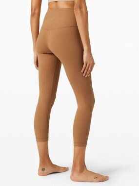 LULULEMON Athletica Align Leggings Crop 23" Saddle Brown Size 6 Womens